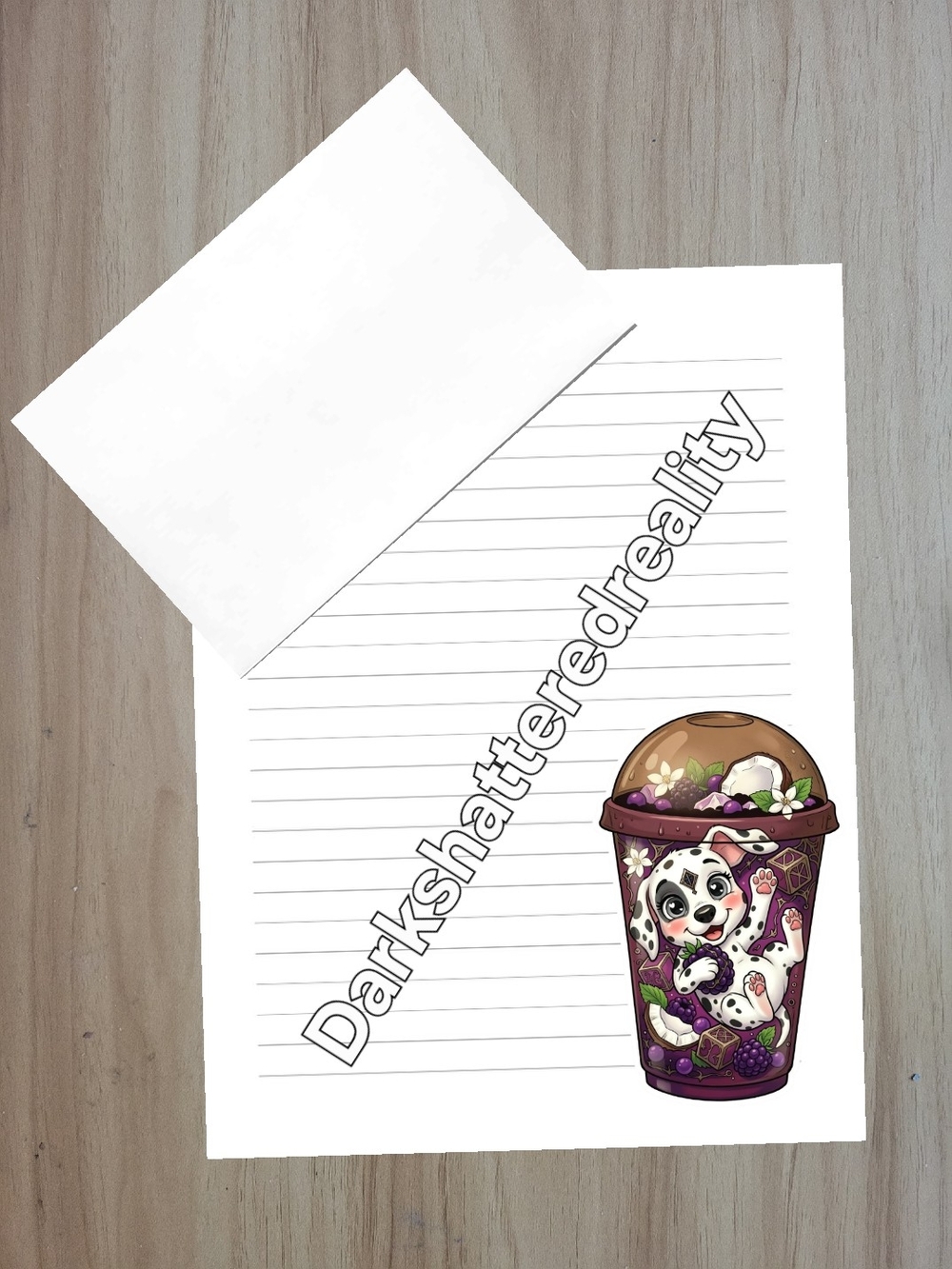 🖤NEW🖤 24pc Dog Stationery Set Woth Envelopes